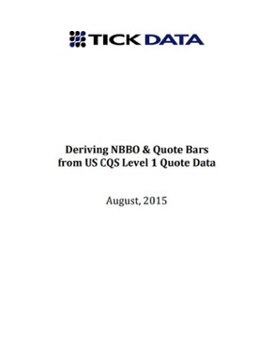 Deriving NBBO & Quote Bars from U.S. CQS Level I Quote Data - TickData-1